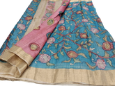 CHANDERI SILK KALAMKARI SAREE