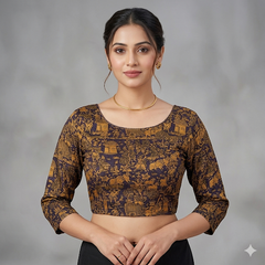 Antique Stretch Readymade Non-Padded Blouse