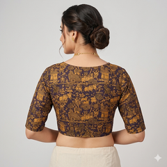 Antique Stretch Readymade Non-Padded Blouse