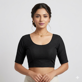 Midnight Loom Stretch Blouse