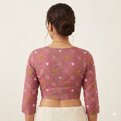 Bandhani Bloom Unstitched Blouse Piece