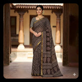 Black Mejesty Cotton Saree