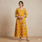Kanak Ikat Flare Dress.