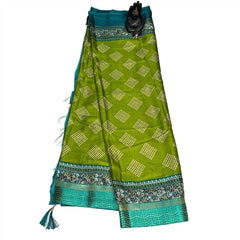 Green Butti Silk Saree.