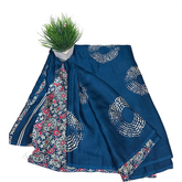 Ajrakh Printed Saree.