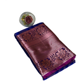 Neelambari Valli Weave Pattu Saree.