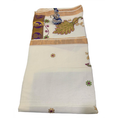 Mayura Pushpa Kerala Saree