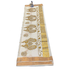 Ivory Mayura Grace Saree