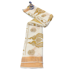 Ivory Mayura Grace Saree