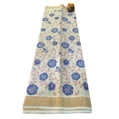 Neelambara Blooom Kasuvu Saree