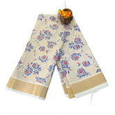 Ivory Blosom Kasuvu Saree
