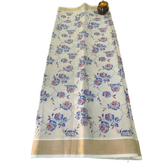 Ivory Blosom Kasuvu Saree