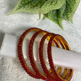 Rakta Shobha Beaded Bangles