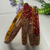 Ruby Sparkle Royale Bangles