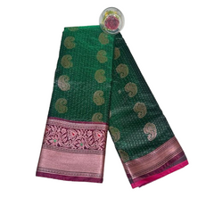 Emerald Mayura Pattu Saree