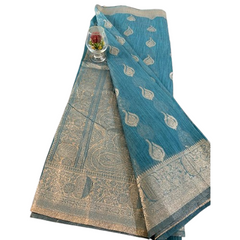 Blue Varnika Buttta Saree.