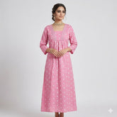 Rosy Petal Flare Dress