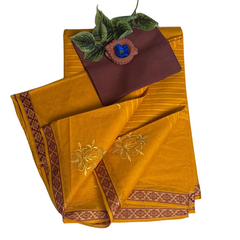 Haldi Kumkum Pure Cotton Saree.