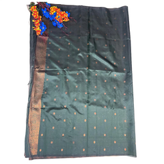 Earthy Aura Lenin Blend Saree.
