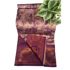 Pochampalli Rosette Luxury Semi Pattu Saree.