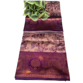 Pochampalli Rosette Luxury Semi Pattu Saree.