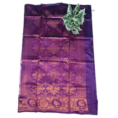 Pochampalli Rosette Luxury Semi Pattu Saree.