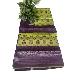 MintLavish Floral Pattu Saree