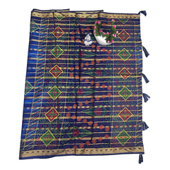 Ocean Crest Zari Cotton Saree