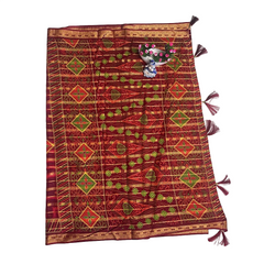 Maroon Majestic Cotton Saree.