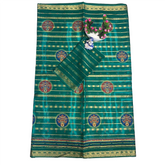 Green Regal Blossom Cotton Saree.