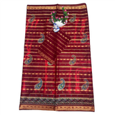 Ruby Paisley Flourish Cotton Saree.