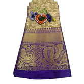 Golden Flame Pattu Saree.