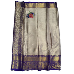 Golden Flame Pattu Saree.