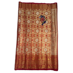 Zari Garden Sunset Pattu Saree.