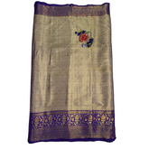 Blue Zariya Pattu Saree