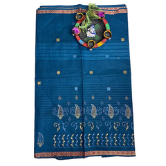 Neelambari Paisley Grace Cotton Saree.