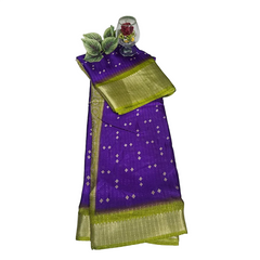 Neelambari Jacquard Border Saree.