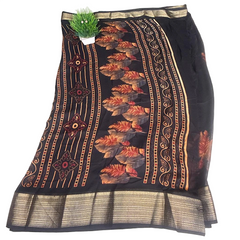 Indigo leafloom Saree