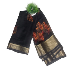 Indigo leafloom Saree