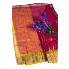 Sinduri Lehariya Glow Saree.
