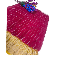 Sinduri Lehariya Glow Saree.