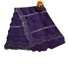Embellished Stole Saree