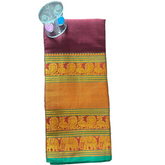 Maroon Mayura Vaibhavam Narayanpet Saree