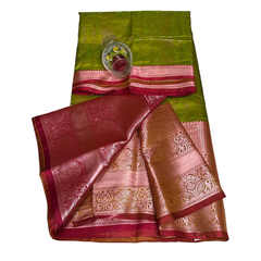Haritha Mallika Pattu Border Saree.