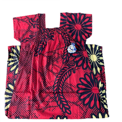 Crimson Bloom Aura Long Nighty