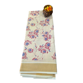 Nila Pushpa Kasavu saree