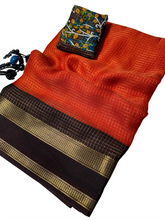 Neelika Rust indgo Saree