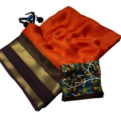 Neelika Rust indgo Saree