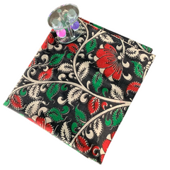 Floral Kalamkari Unstitched Blouse Piece