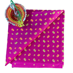 Amethyst Bloom Ethnic Unstitched Blouse Piece